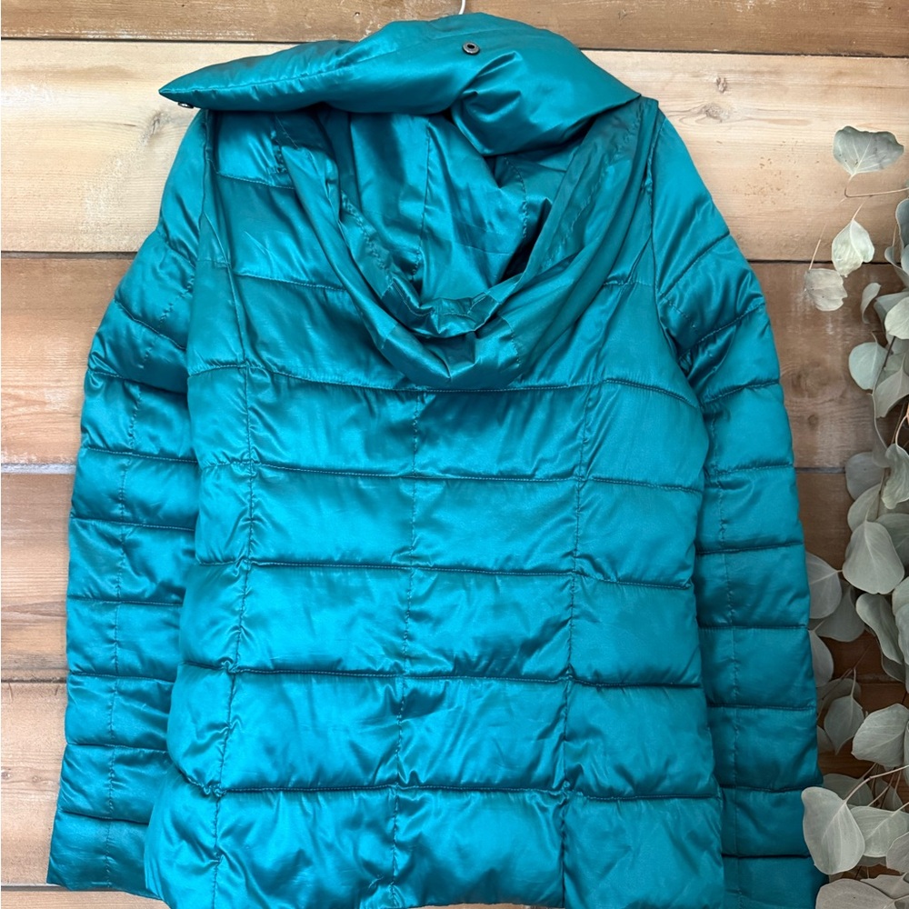 Teal Puffer Jacket - image 4